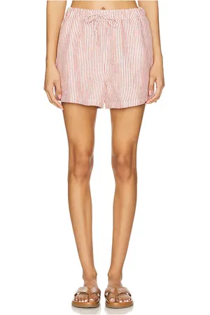 ONIA Air Linen Elastic Drawstring Short in