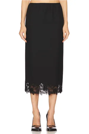 Helsa Suit Midi Skirt With Lace in