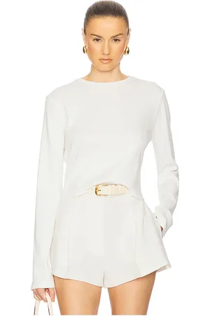 Helsa The Rib Long Sleeve Tee in