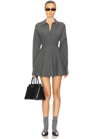 Helsa Saffron Mini Knit Dress in