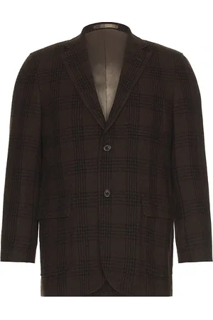 Beams 3B Box-Fit Jacket Wool Plaid in