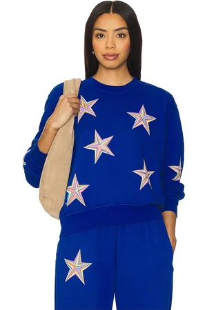 LAUREN MOSHI Spalding Color Pinwheel Stars Crop Pullover in