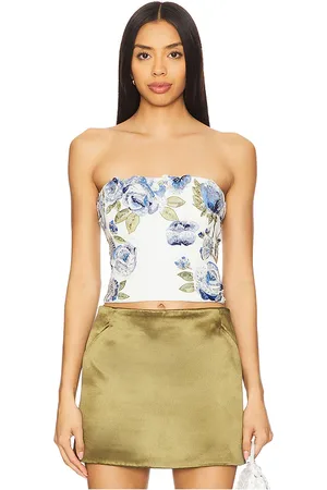 ALICE+OLIVIA Cece Cropped Top in