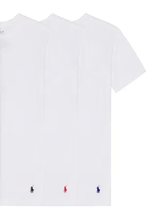 Ralph Lauren Slim Fit Cotton 3 Pack T-Shirt in