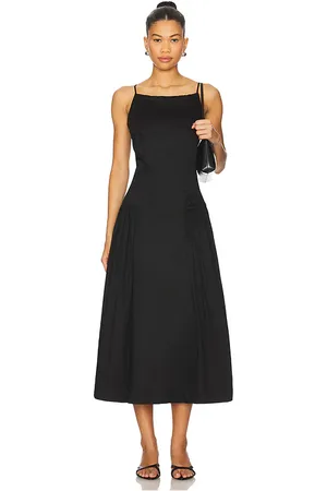 ASTR Drop Waist High Neck Dress in