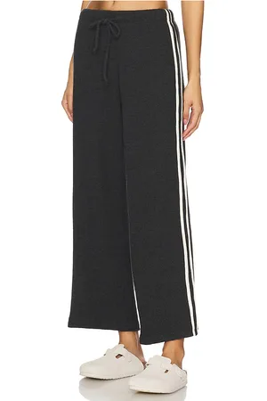 Donni. Thermal Stripe Cropped Pant in