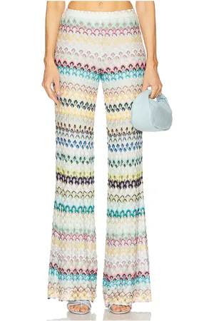 Missoni Trouser in Multi Blue Brown & Yellow