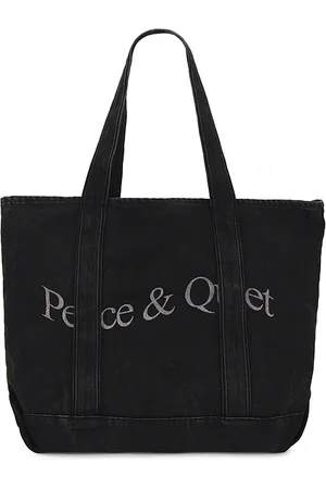 Museum of Peace and Quiet Wordmark Denim Boat Tote in
