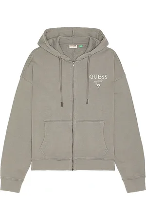 Guess Garment Dyed Zip Up Hoodie in