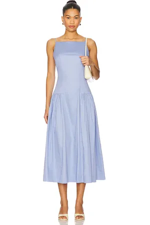 ASTR Drop Waist High Neck Dress in