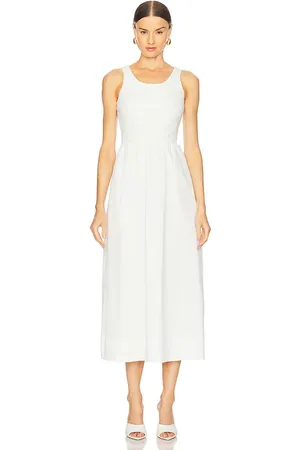 Bardot Bryony Lace Poplin Midi Dress in