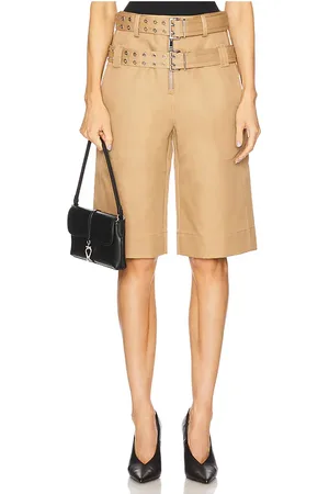 Ganni Bonded Belt Shorts in