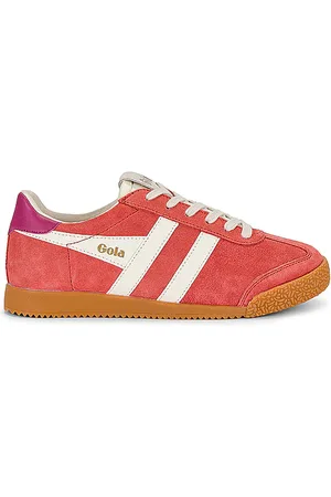 Gola Elan Sneaker in Coral Off White & Fuchsia