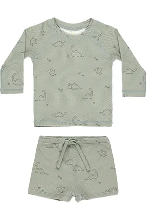 Quincy Mae Kids Finn Rashguard & Short Set in