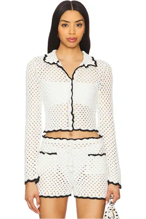 STONE_COLD_FOX X REVOLVE Holly Hand Crochet Collared Shirt in