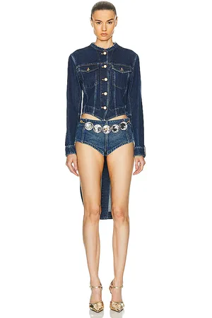 SIEDRES Louis Vuitton Denim Tail Jacket in