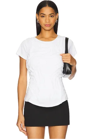 DI PETSA Wetlook Draped T-shirt in