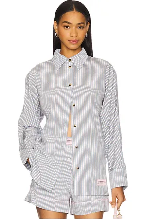 Ganni Yarn Dyed Stripe Shirt in