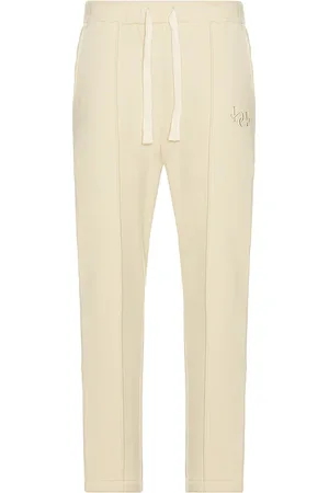 Bound Straight Leg Pleat Joggers in