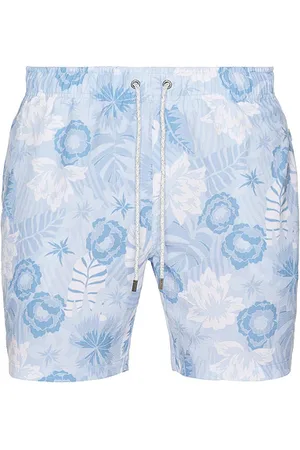 Vintage Summer Seersucker Stretch Volley Swim Short in