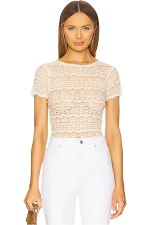 Free People Angelina Lace Tee in