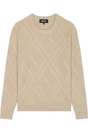 SER.O.YA Joseph Grid Cable Sweater in