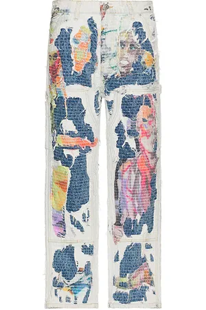 KIDSUPER STUDIOS Boro Stitched Double Knee Pants in