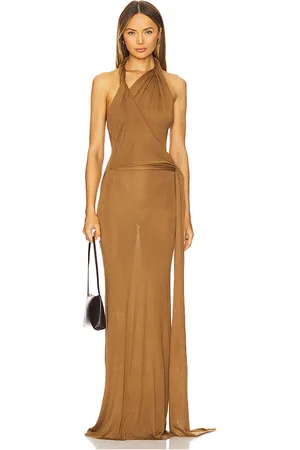 AYA MUSE Halter Maxi Dress in