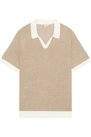 ONIA Linen Johnny Collar Polo in