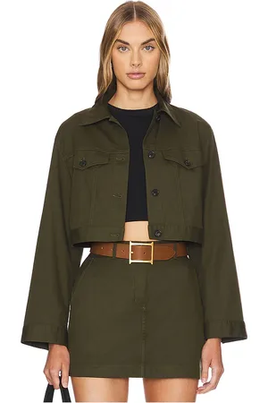 THEORY Crop Trucker Jacket in