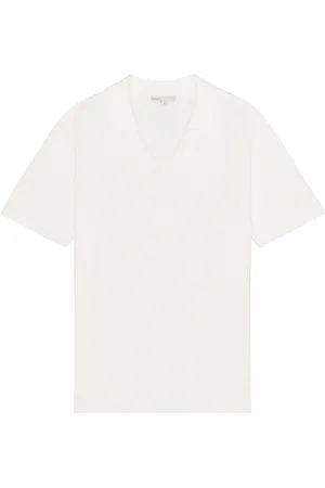 ONIA Cotton Crochet Johnny Collar Polo in