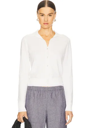 Vince Double Layer Mesh Cardigan in