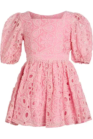 Bardot Kids Margo Broderie Mini Dress in