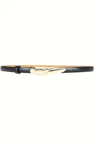Ettika Ayla Carbon Split Leather Belt in