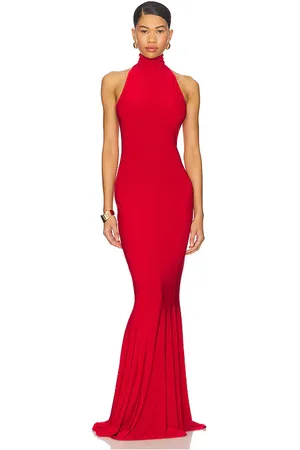 Norma Kamali X REVOLVE Halter Turtle Fishtail Gown in