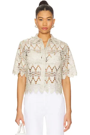 Frame The Lace Button Up Shirt in