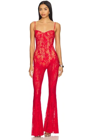 Norma Kamali Underwire Fishtail Jumpsuit With Bodysuit in