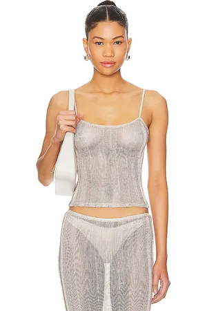 DANIELLE GUIZIO Slinky Rib Knit Tank in
