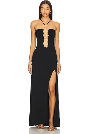 Luli Fama Inner Circle Halter Long Dress in