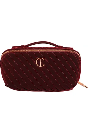 Charlotte Tilbury Velvet Large Organizer Bag in /A