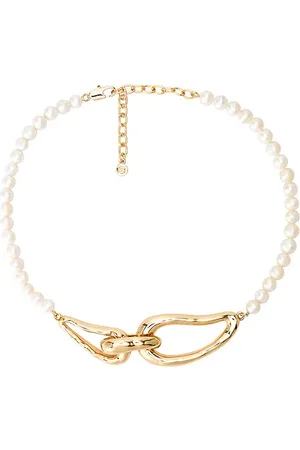Ettika Molten Muse Pearl Necklace in