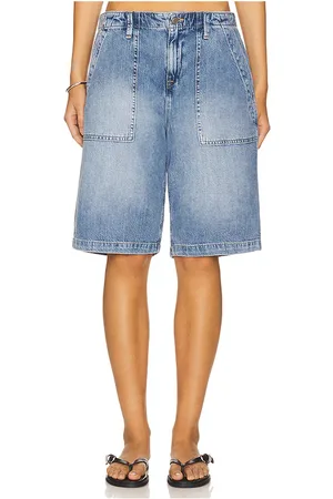 GOOD AMERICAN Lite Linen Bermuda Short in