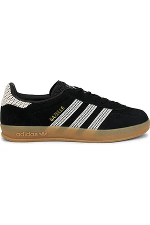 adidas Gazelle Indoor in Core Black Wonder White & Gum 3