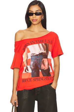 DAYDREAMER Bruce Springsteen Born in The Usa Off The Shoulder Tee in