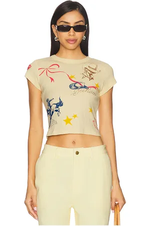 DAYDREAMER Western Flash Pointelle Tee in
