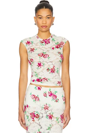 AFRM Nina Crochet Lace Top in