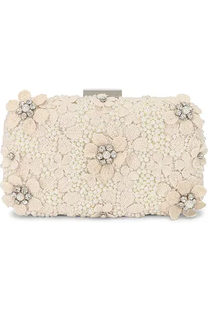 Olga Berg Beth Encrusted Pod Style Clutch in
