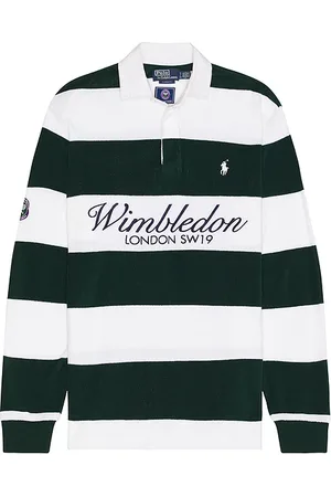Ralph Lauren Wimbledon Terry Graphic Rugby Shirt in