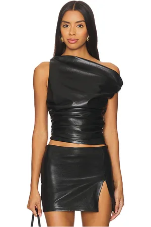 Lovers And Friends Noa Faux Leather Top in