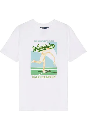Ralph Lauren Short Sleeve Wimbledon Court Print T-Shirt in
